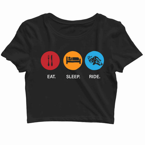 Travel womens crop top
